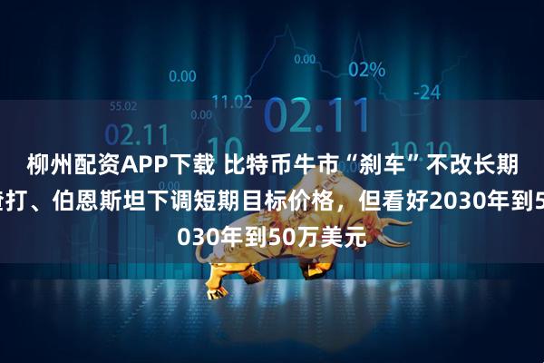 柳州配资APP下载 比特币牛市“刹车”不改长期信仰？渣打、伯恩斯坦下调短期目标价格，但看好2030年到50万美元