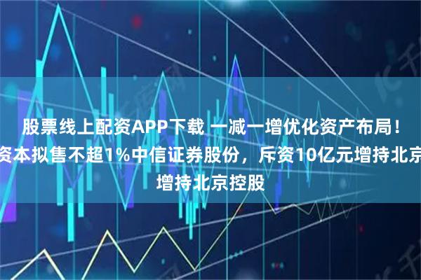 股票线上配资APP下载 一减一增优化资产布局！越秀资本拟售不超1%中信证券股份，斥资10亿元增持北京控股